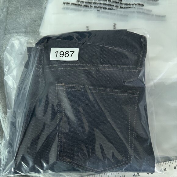 Uniqlo Straight Leg Jeans Stretch Selvedge Slim Fit Womens Size 30X34 Blue - Picture 13 of 13